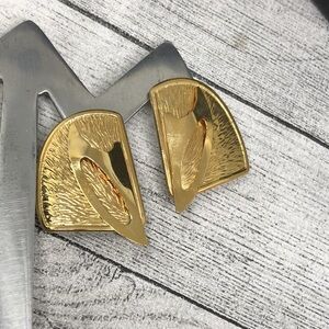 Vintage modernist style statement earrings